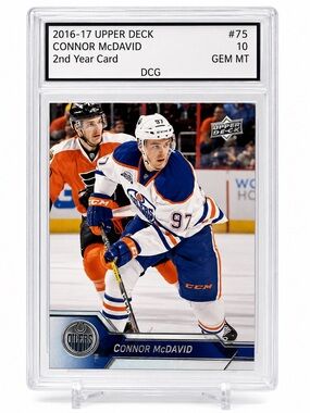 Connor McDavid Hockey Card (Blue, White) - 2016-17